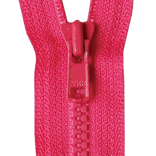 日本紐釦貿易 Y.K.K ビスロンオープンファスナー 40cm 同色3本入 col.516 ローズピンク 3VS40-516 (ご注文単位1束)【直送品】