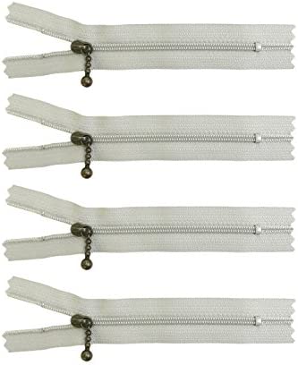 日本紐釦貿易 Y.K.K ポーチ用 コイルファスナー 12cm 10本入 グレー 3CFB-12-576 （ご注文単位1束）【直送品】