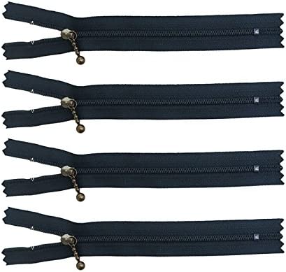 日本紐釦貿易 Y.K.K ポーチ用 コイルファスナー 16cm 10本入 紺 3CFB-16-560 （ご注文単位1束）【直送品】