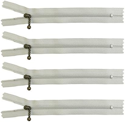 日本紐釦貿易 Y.K.K ポーチ用 コイルファスナー 16cm 10本入 グレー 3CFB-16-576 （ご注文単位1束）【直送品】