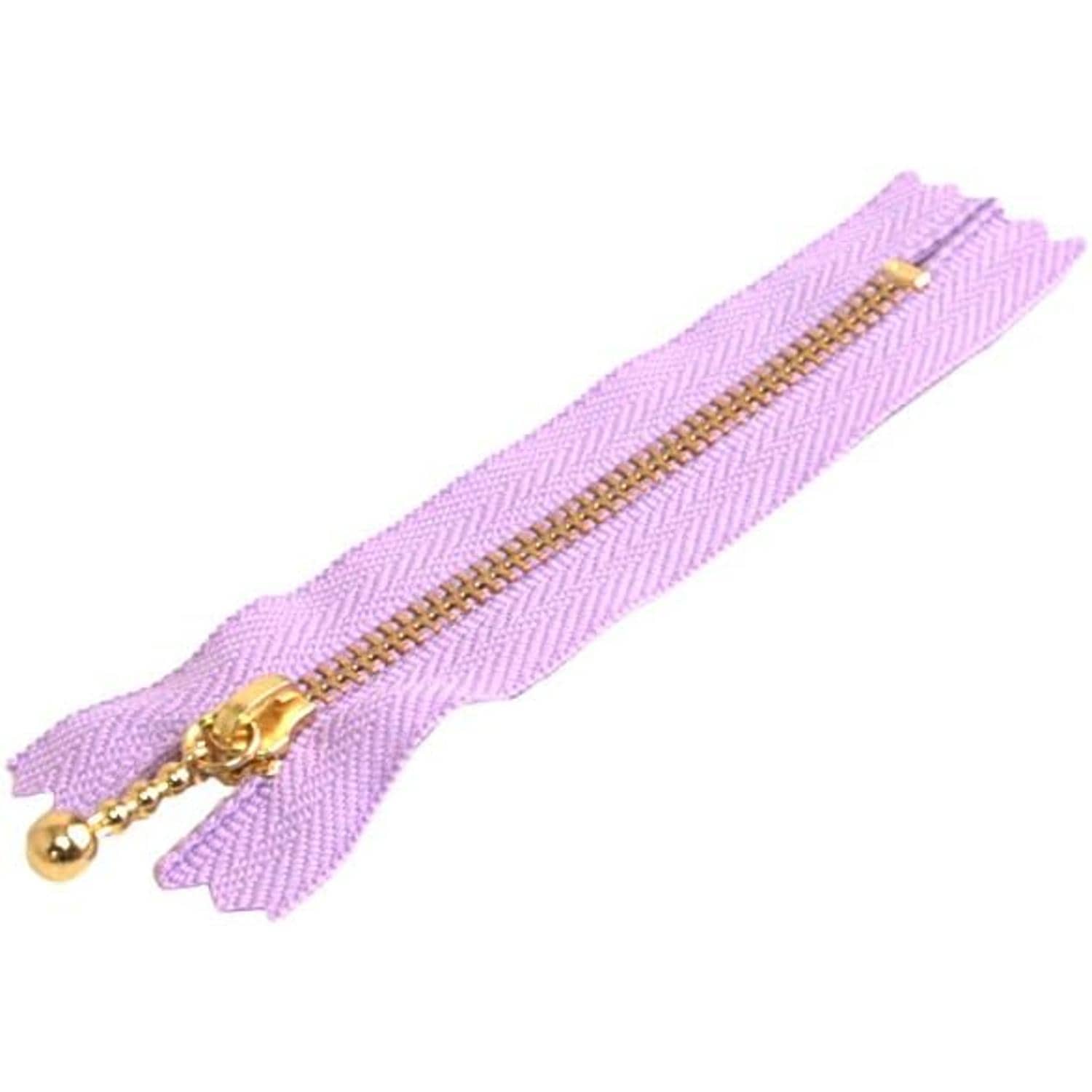 日本紐釦貿易 Y.K.K 玉付ファスナー 10cm 10本入 ラベンダー 3G10-068 （ご注文単位1束）【直送品】