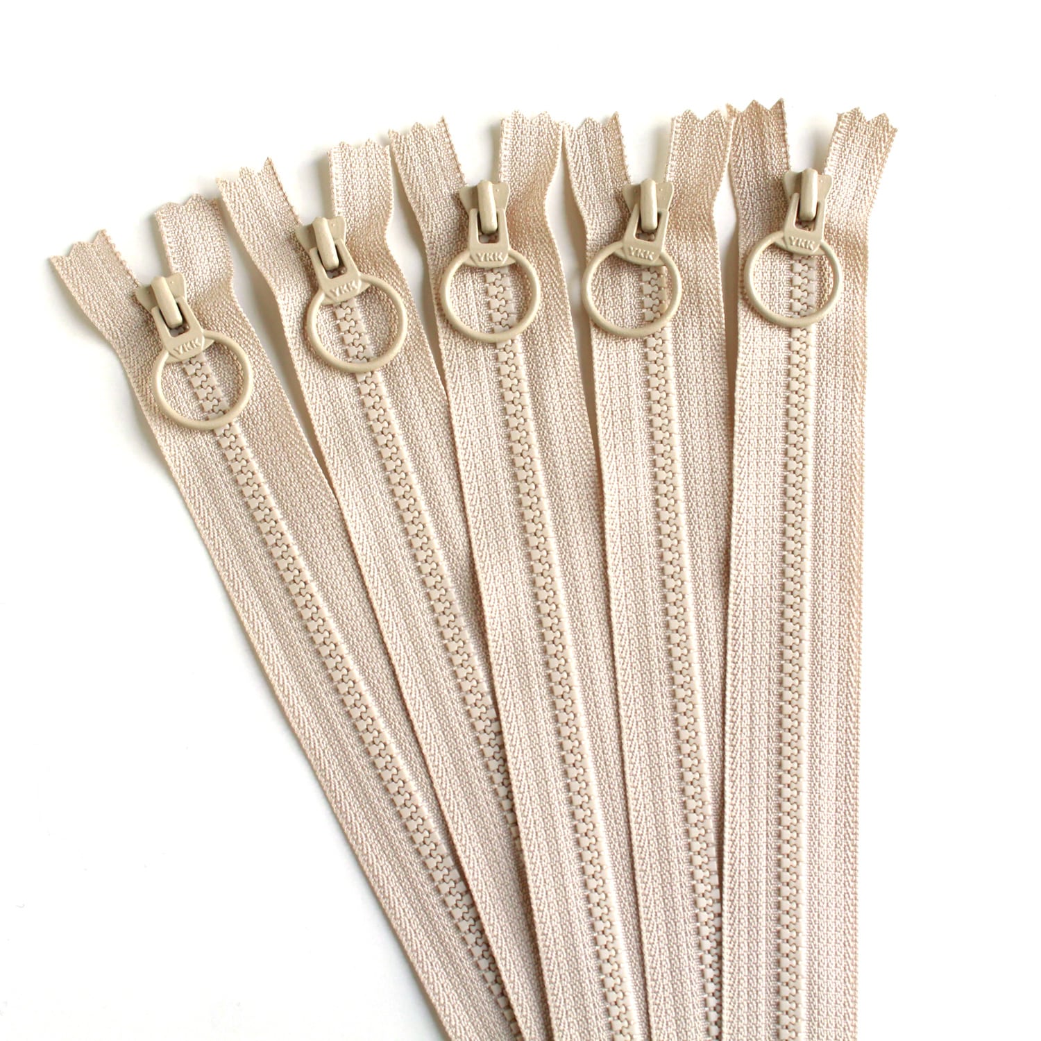 日本紐釦貿易 Y.K.K 3VS止めファスナー 40㎝ 5本入り 572 3VSR40-572 （ご注文単位1束）【直送品】