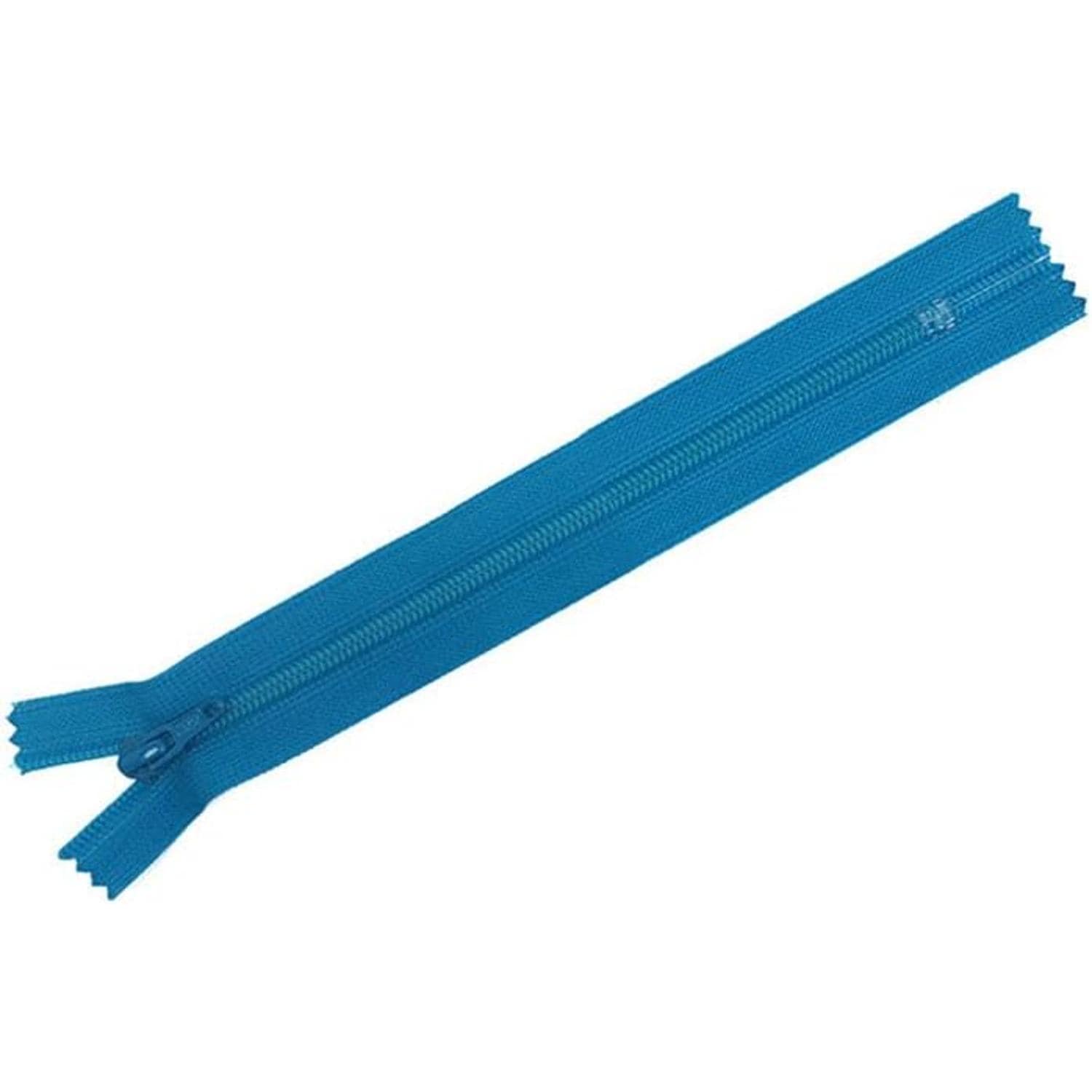 日本紐釦貿易 Y.K.K フラットニットファスナー 20cm 10本入 550ブルー FN20-550 （ご注文単位1束）【直送品】