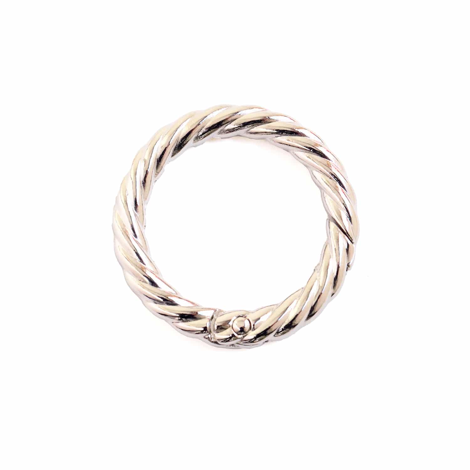 日本紐釦貿易 デザインカラビナ ロープタイプ 34mm 1個入 シルバー S27-304-34S-1P (ご注文単位1個)【直送品】