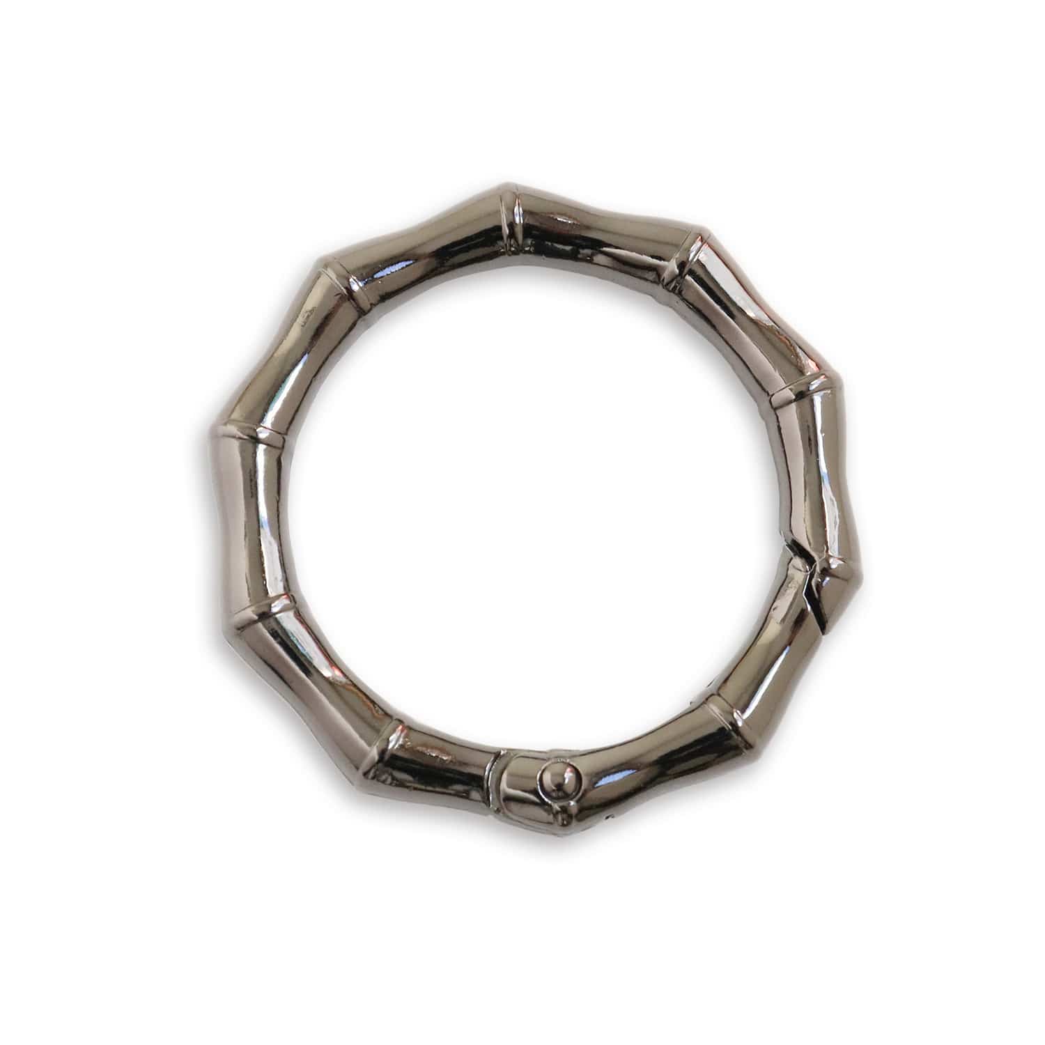 日本紐釦貿易 デザインカラビナ バンブータイプ 41mm 1個入 ブラックニッケル S27-305-41BN-1P （ご注文単位1個）【直送品】