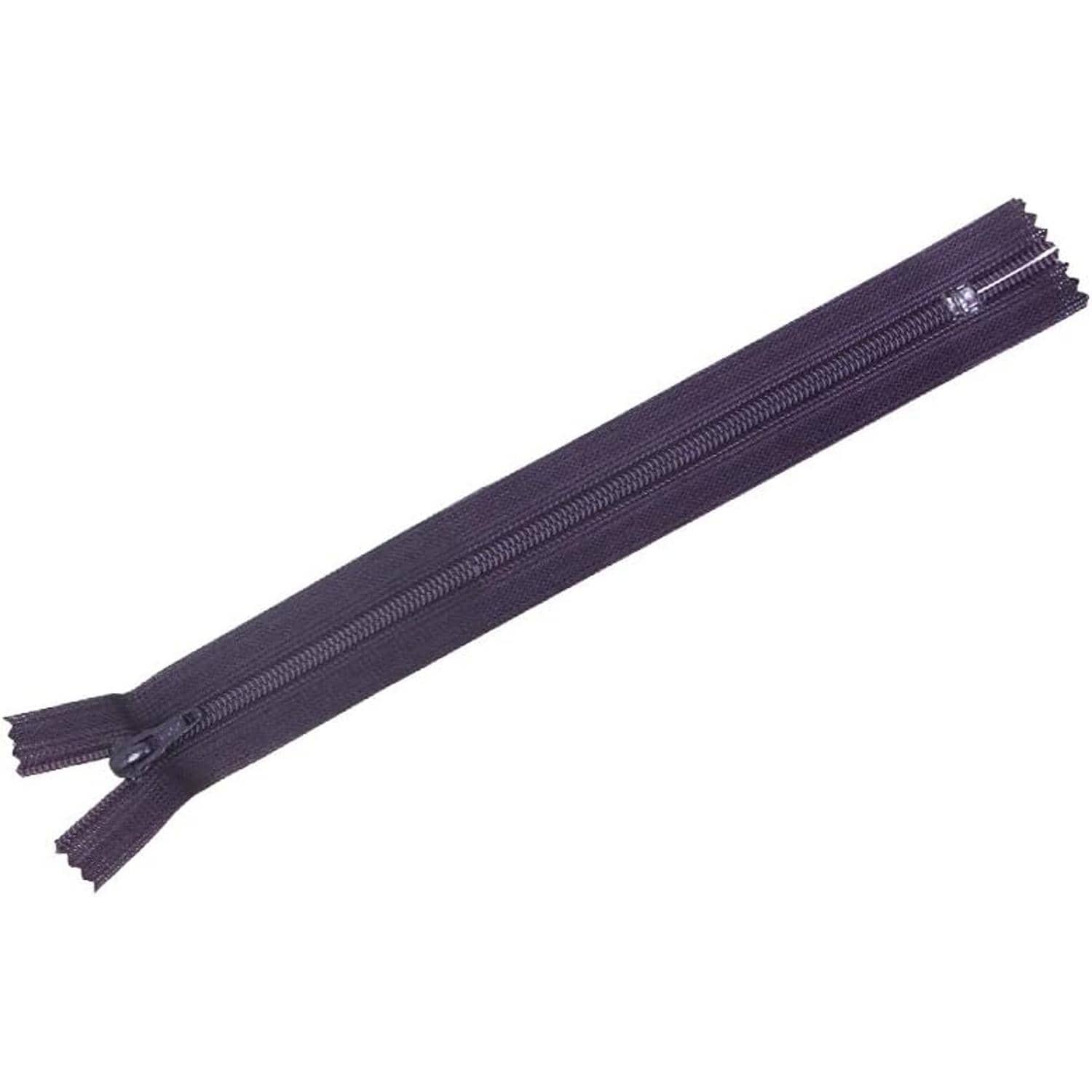 日本紐釦貿易 Y.K.K フラットニットファスナー 30cm 10本入 867深紫 FN30-867 (ご注文単位1束)【直送品】