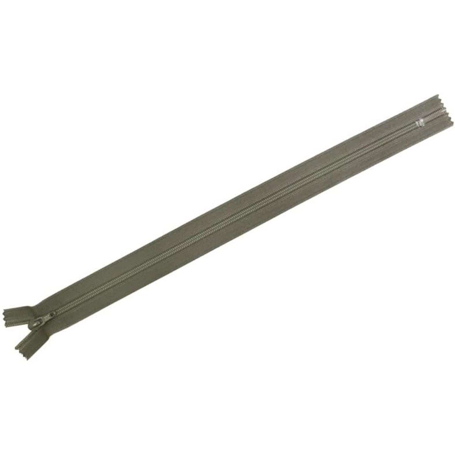 日本紐釦貿易 Y.K.K フラットニットファスナー 50cm 10本入 405アッシュグレー FN50-405 （ご注文単位1束）【直送品】