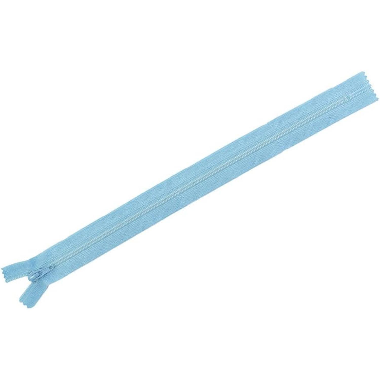 日本紐釦貿易 Y.K.K フラットニットファスナー 50cm 10本入 545アジサイブルー FN50-545 （ご注文単位1束）【直送品】