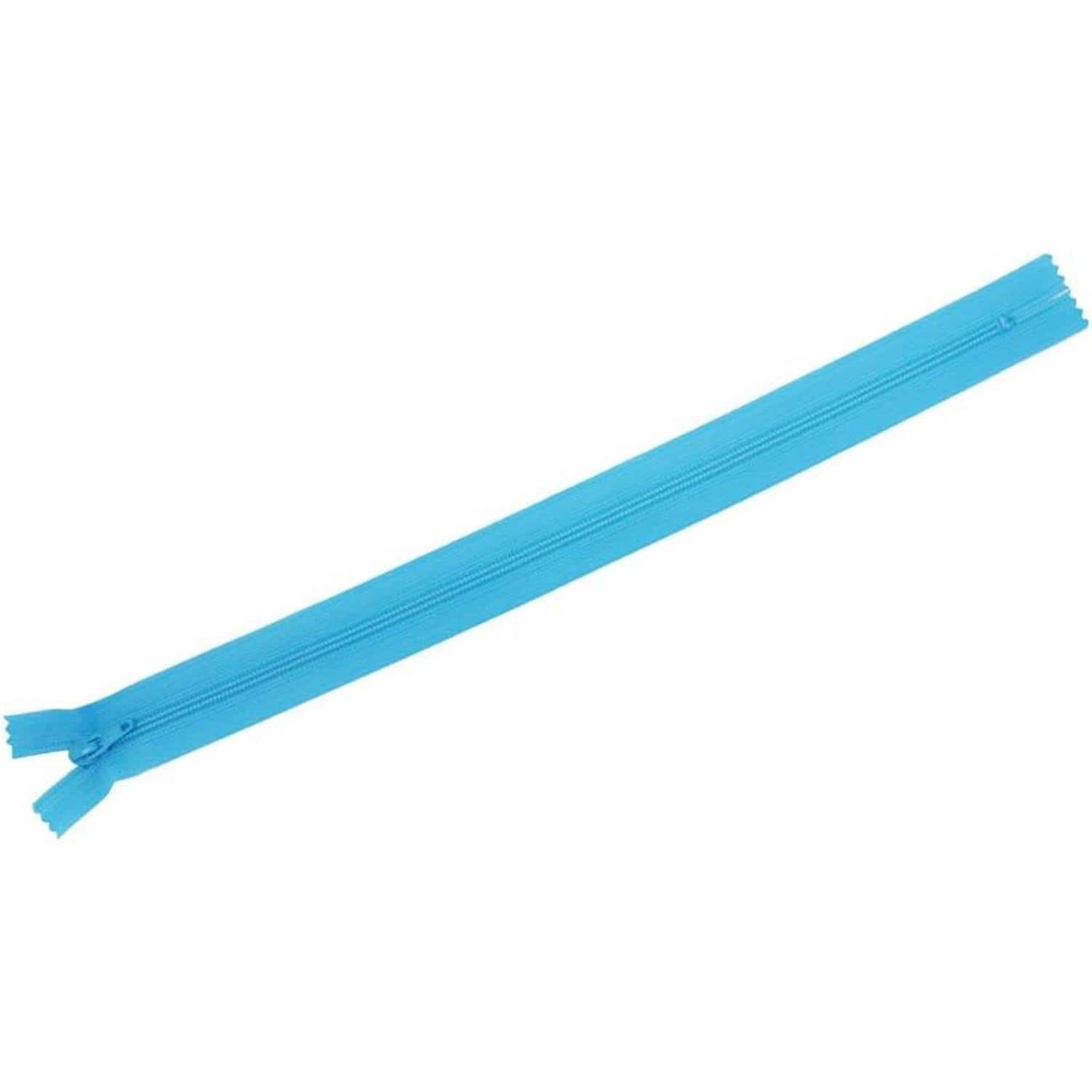 日本紐釦貿易 Y.K.K フラットニットファスナー 50cm 10本入 547アクア FN50-547 （ご注文単位1束）【直送品】