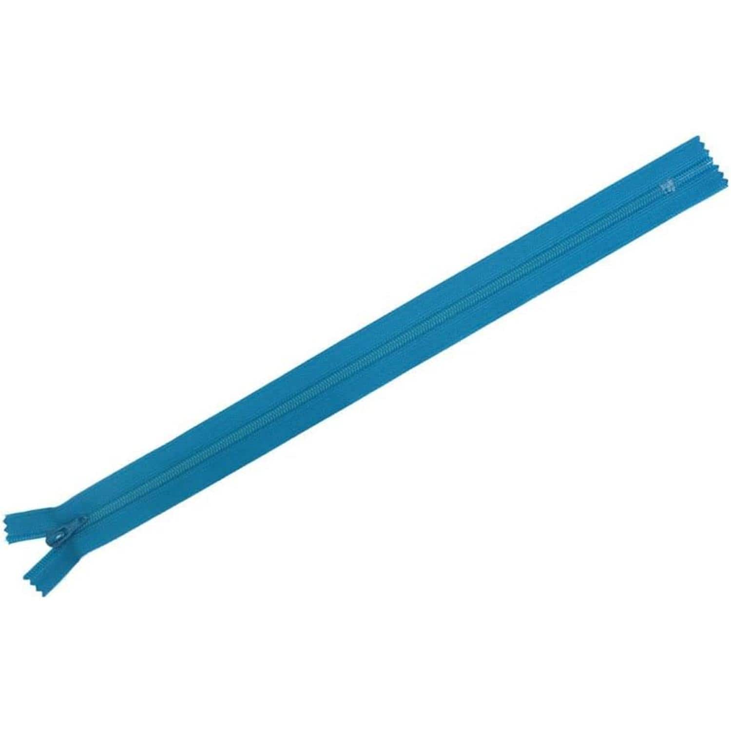 日本紐釦貿易 Y.K.K フラットニットファスナー 50cm 10本入 550ブルー FN50-550 （ご注文単位1束）【直送品】