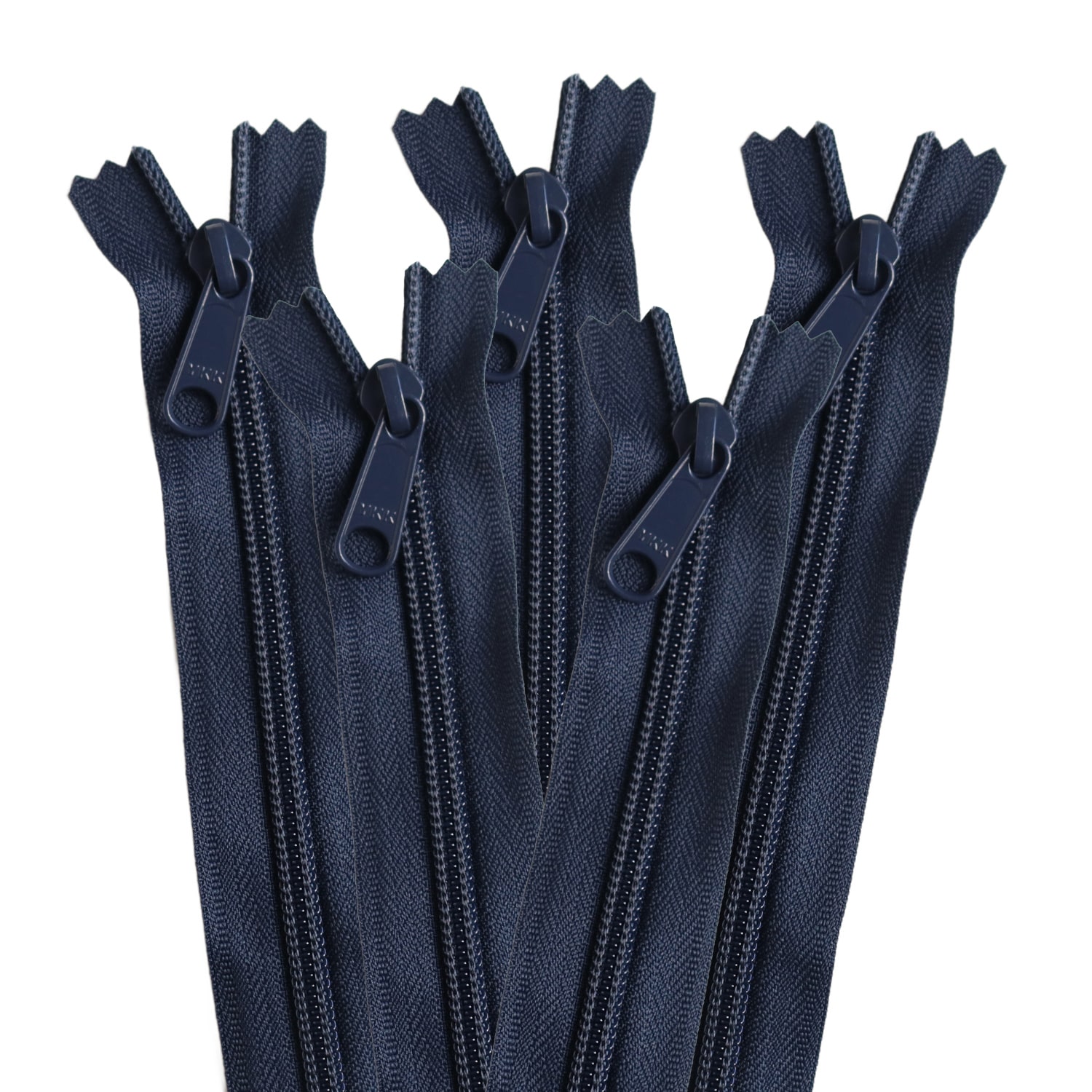 日本紐釦貿易 Y.K.K コイルファスナー 34cm 同色5本入り col.560 紺 5CN34-560 (ご注文単位1束)【直送品】