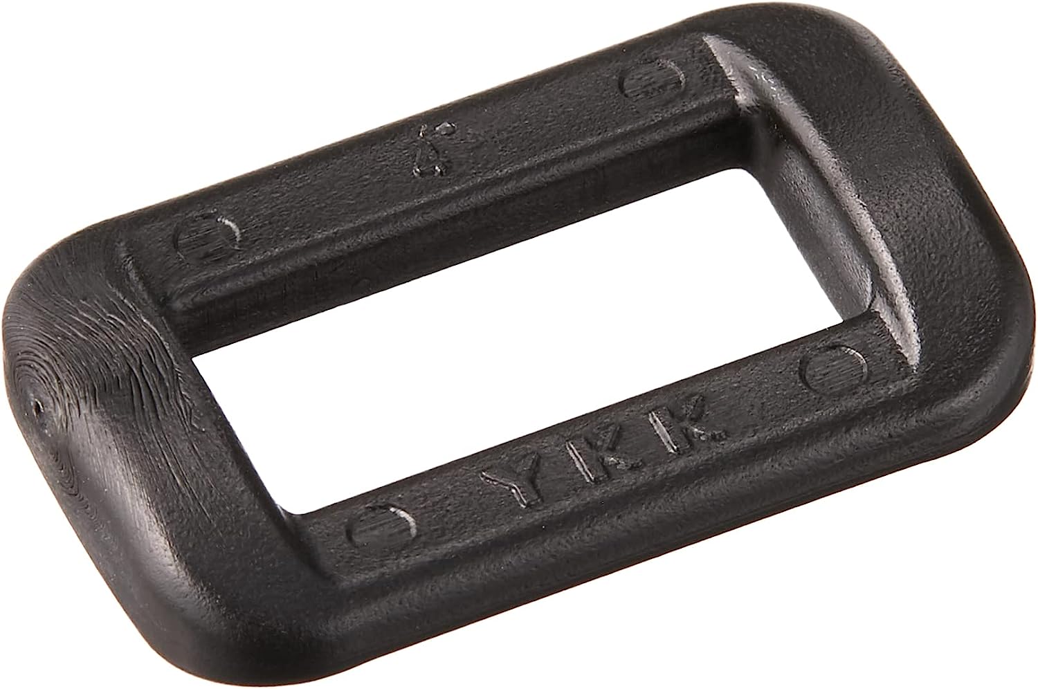 日本紐釦貿易 Y.K.K プラスチックパーツ プラパーツ 角カン 黒 16mm巾 5個入 LT15-580 (ご注文単位1枚)【直送品】