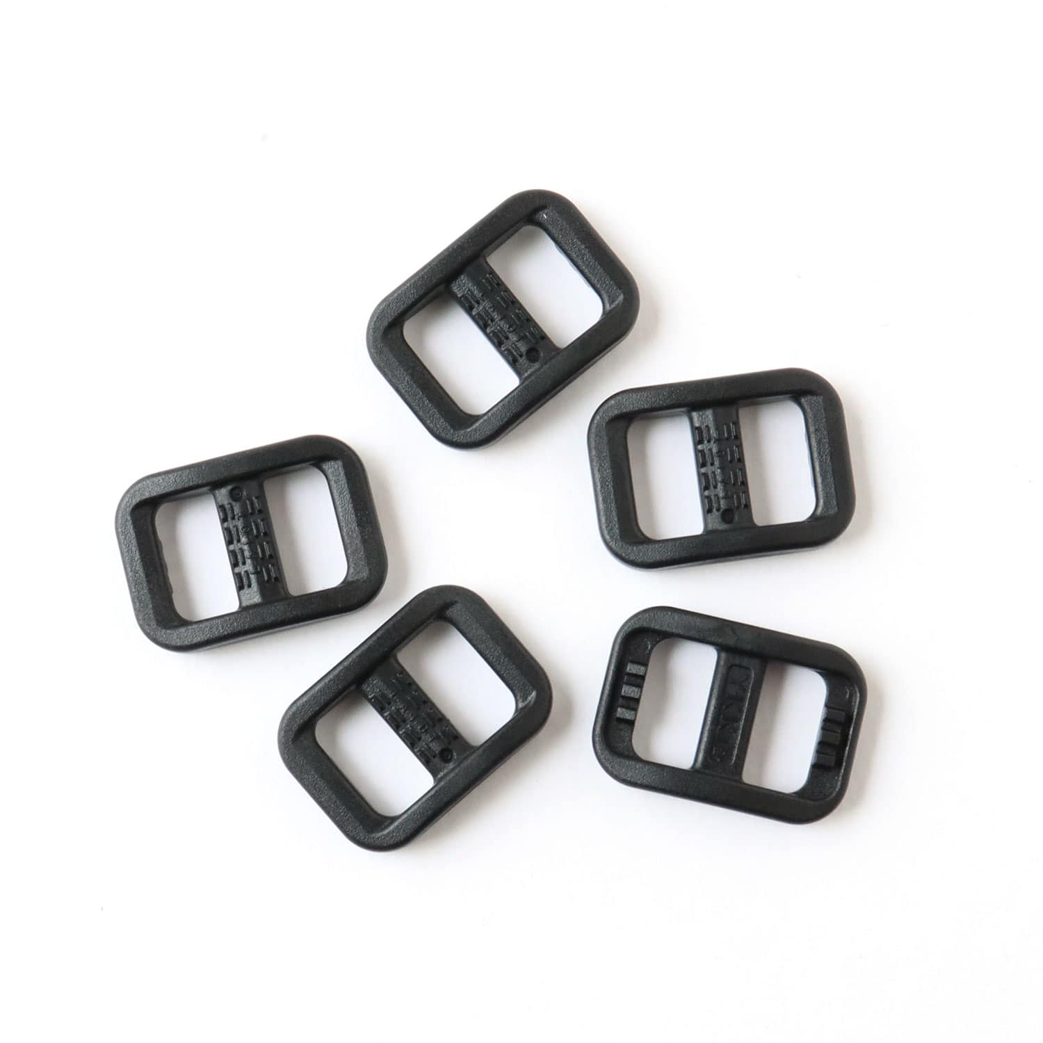 日本紐釦貿易 Y.K.K プラスチックパーツ プラパーツ アジャスター 黒 10mm巾 5個入 LA10-580 (ご注文単位1枚)【直送品】