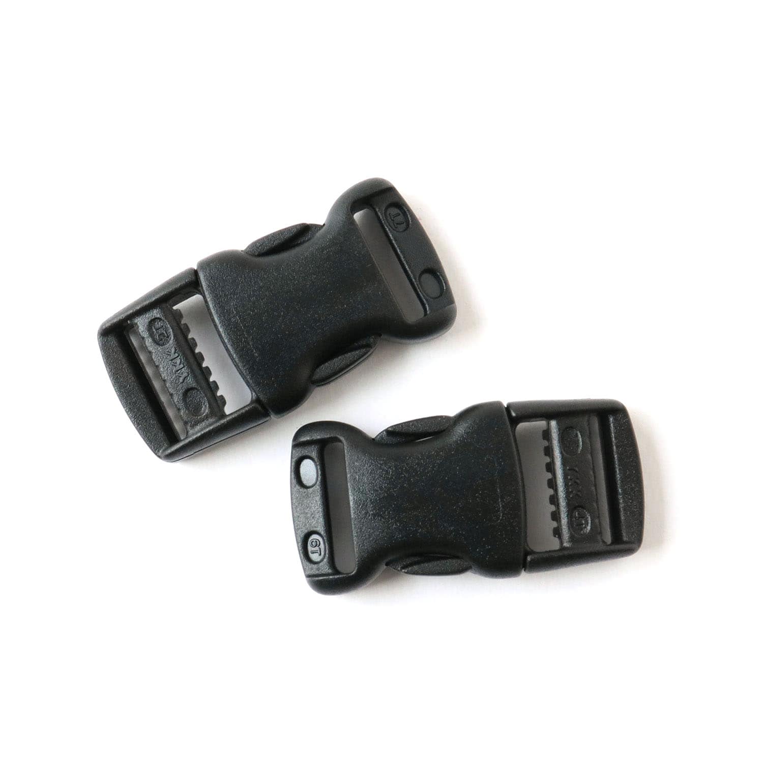 日本紐釦貿易 Y.K.K プラスチックパーツ プラパーツ バックル 黒 内径15mm巾 2個入 LB15-580 (ご注文単位1枚)【直送品】
