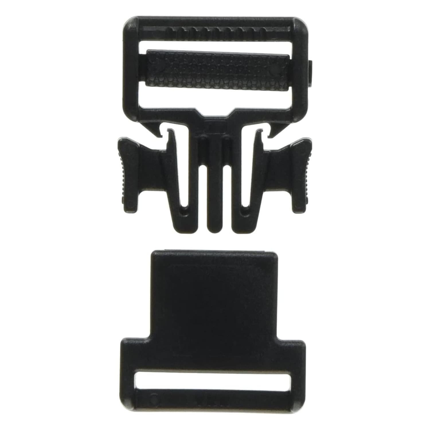 日本紐釦貿易 Y.K.K プラスチックパーツ プラパーツ バックル 黒 25mm巾 LB25-580 (ご注文単位1枚)【直送品】