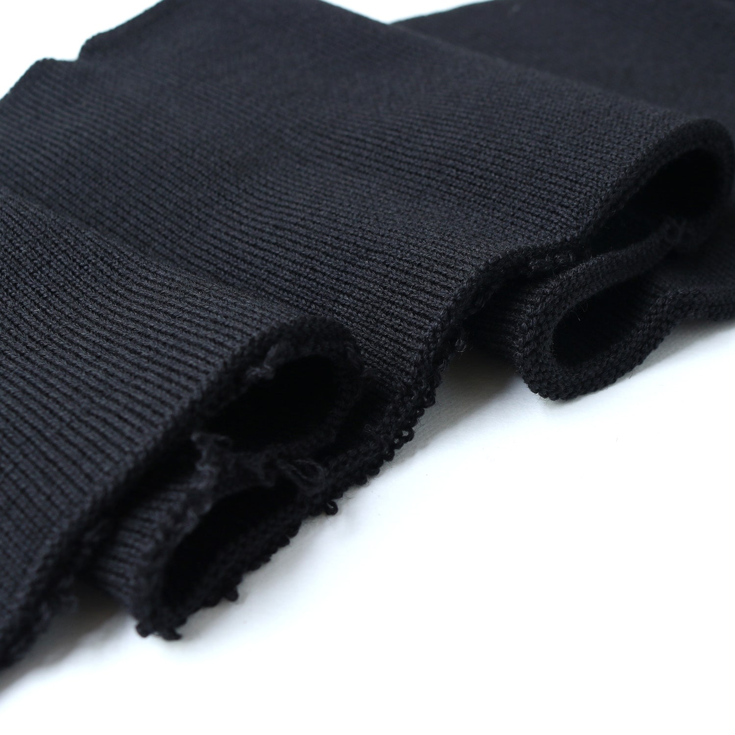 日本紐釦貿易 Y.K.K High Rib AW フライス リブ袖 約16×92cm 黒 HRAW-580 (ご注文単位1枚)【直送品】