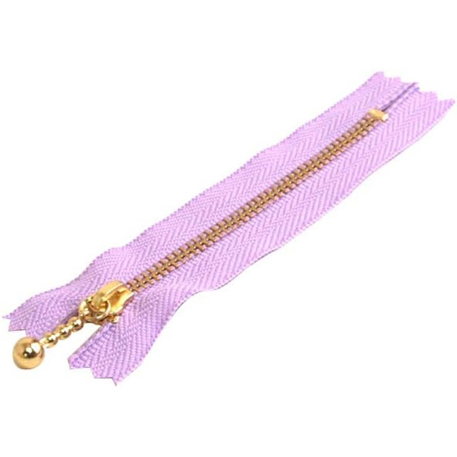 日本紐釦貿易 Y.K.K 玉付ファスナー 18cm 10本入 ラベンダー 3G18-068 （ご注文単位1束）【直送品】