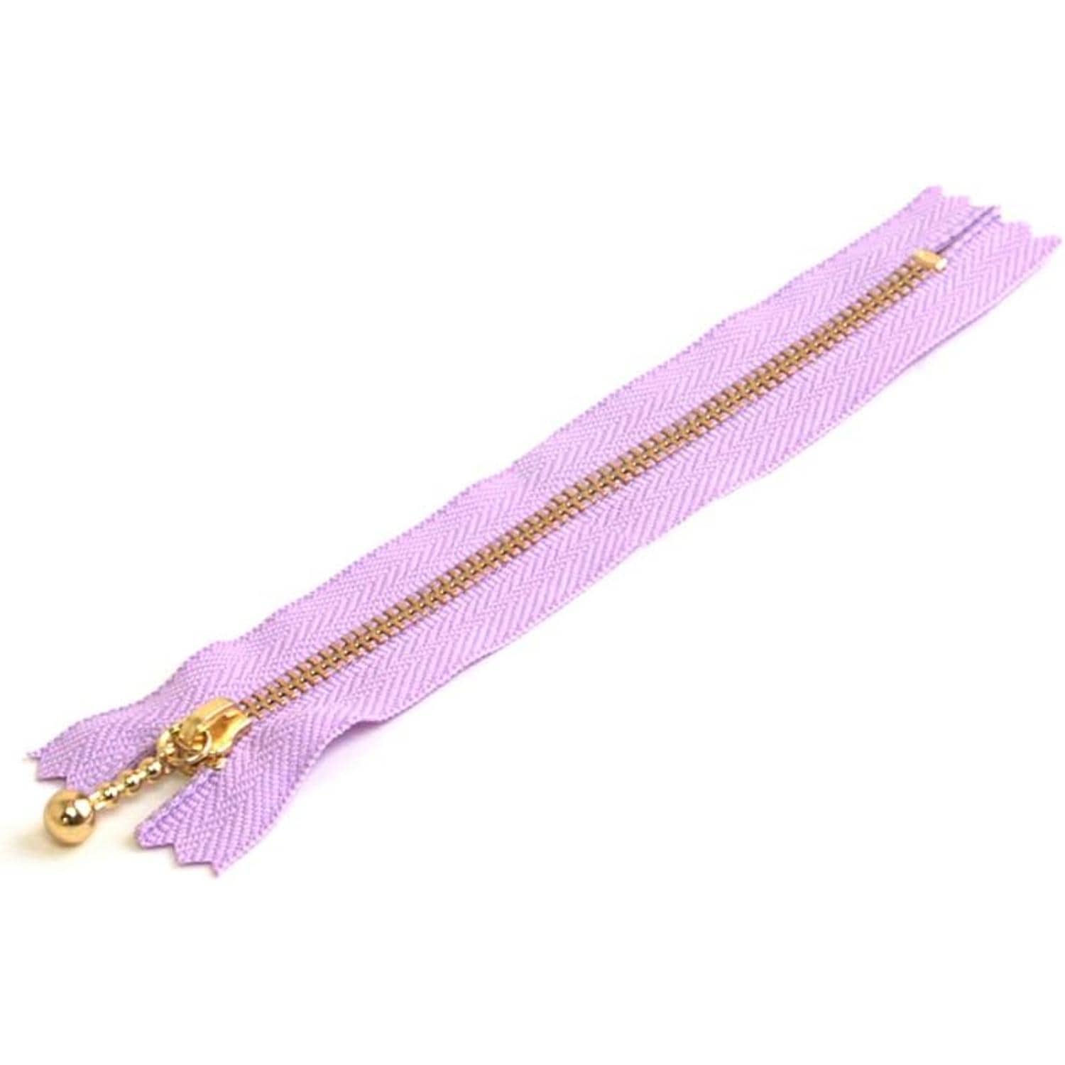 日本紐釦貿易 Y.K.K 玉付ファスナー 30cm 10本入 ラベンダー 3G30-068 （ご注文単位1束）【直送品】