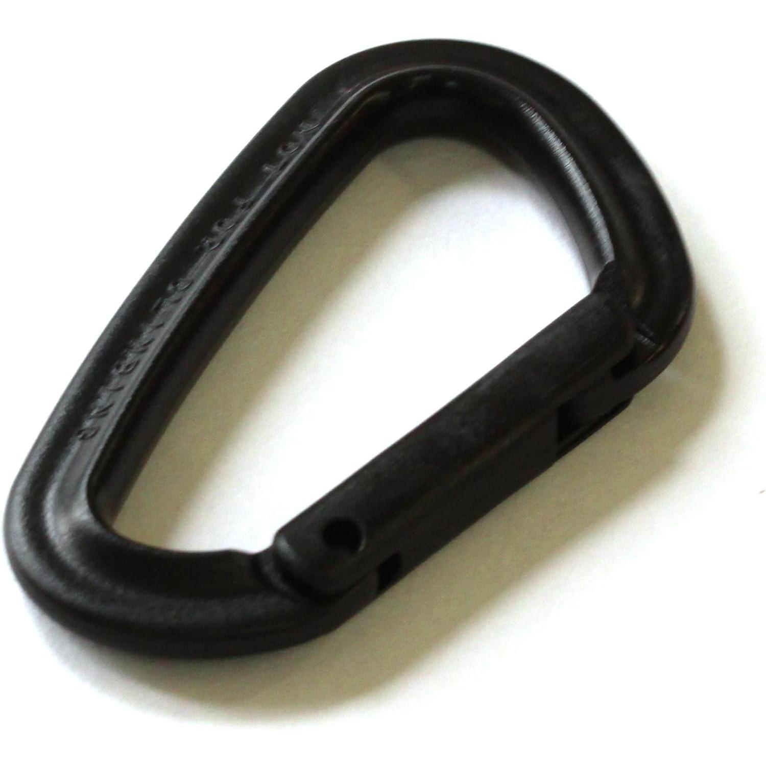 日本紐釦貿易 YKK 樹脂製カラビナ 4.3cm×6.5cm ブラック IN75-580 （ご注文単位1個）【直送品】