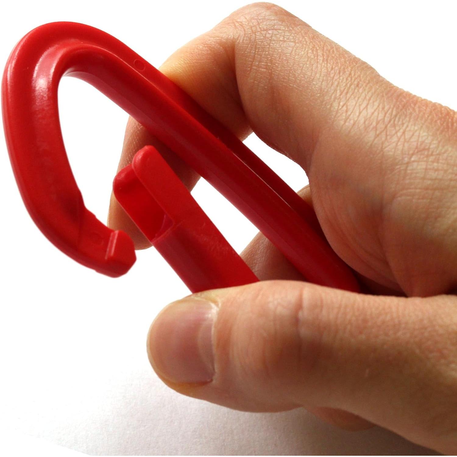 日本紐釦貿易 YKK 樹脂製カラビナ 4.3cm×6.5cm ブラック IN75-580 （ご注文単位1個）【直送品】