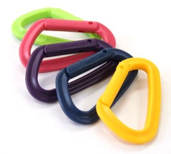 日本紐釦貿易 YKK 樹脂製カラビナ 4.3cm×6.5cm ブラック IN75-580 （ご注文単位1個）【直送品】