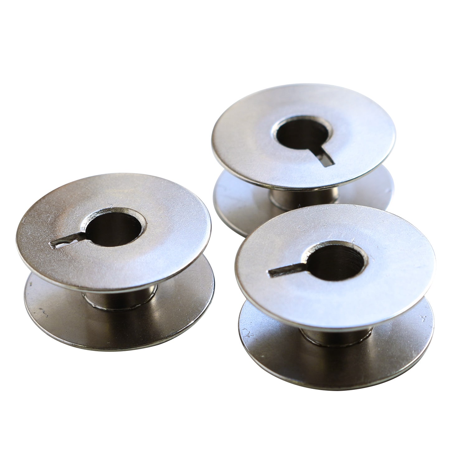 日本紐釦貿易 メッキボビン 工業用 30個入 シルバー F2-78-30 (ご注文単位1セット)【直送品】