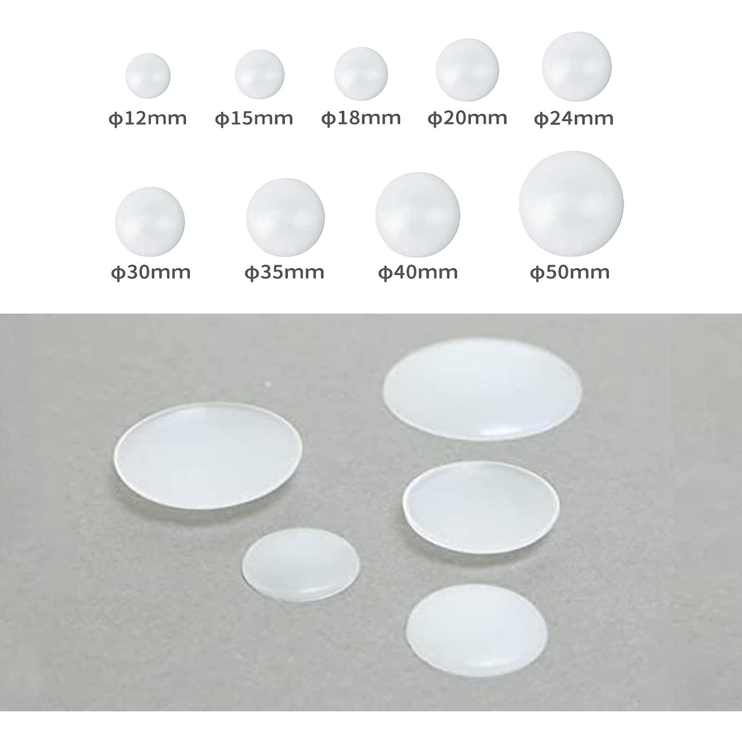 日本紐釦貿易 プラスチック製 ツツミボタン くるみボタン φ35mm 50個入 CGP35 （ご注文単位1束）【直送品】