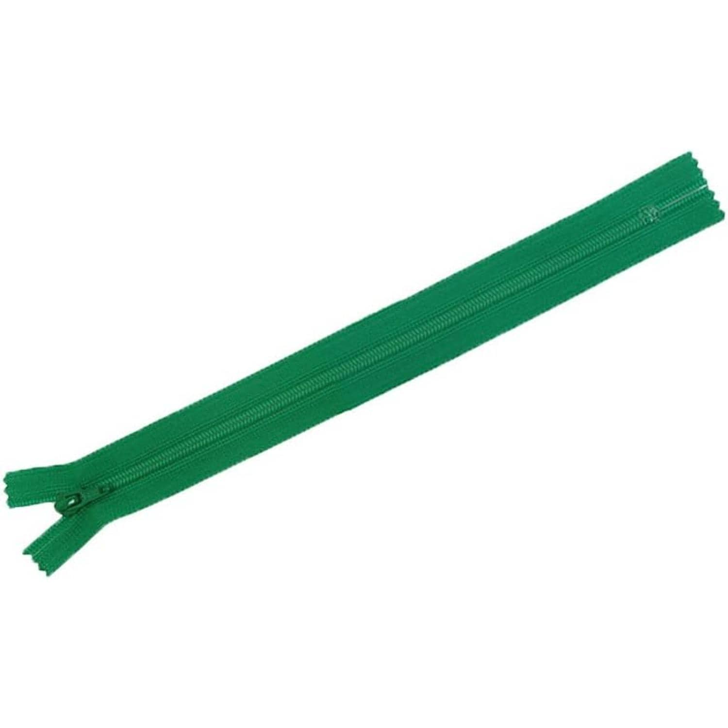 日本紐釦貿易 Y.K.K フラットニットファスナー 20cm 10本入 540グリーン FN20-540 （ご注文単位1束）【直送品】