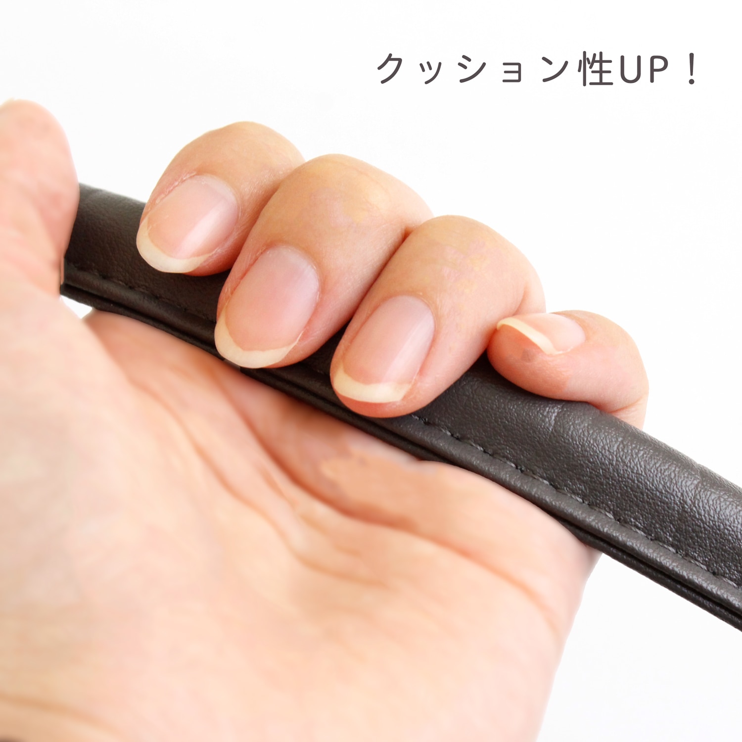 日本紐釦貿易 レザーステッチコード グレー 1.8mカット 1本入 SGM-ML16-S (ご注文単位1束)【直送品】