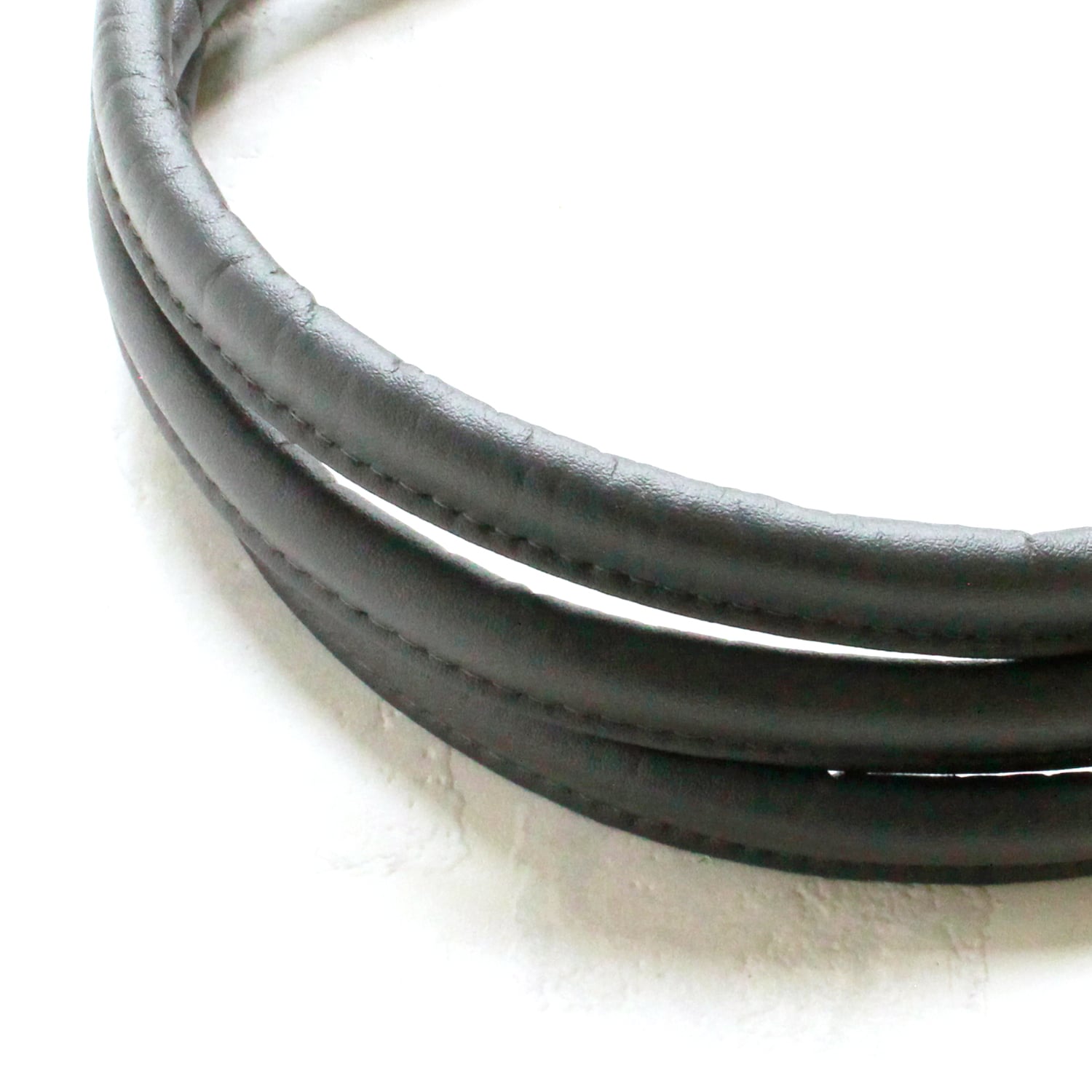 日本紐釦貿易 レザーステッチコード グレー 1.8mカット 1本入 SGM-ML16-S (ご注文単位1束)【直送品】