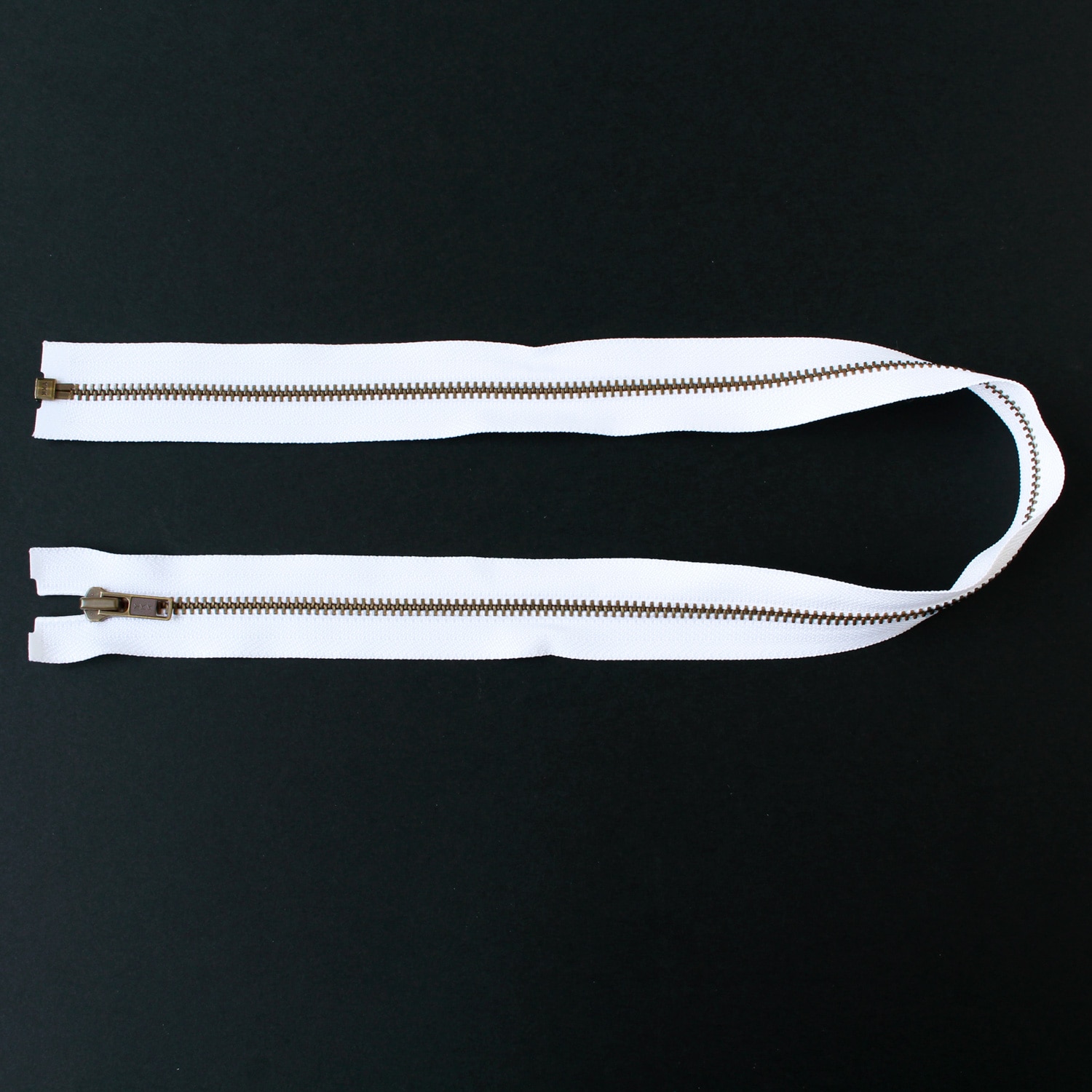 日本紐釦貿易 Y.K.K オープンファスナー 60cm 同色3本入 col.501 白 4GKB60-501 (ご注文単位1束)【直送品】