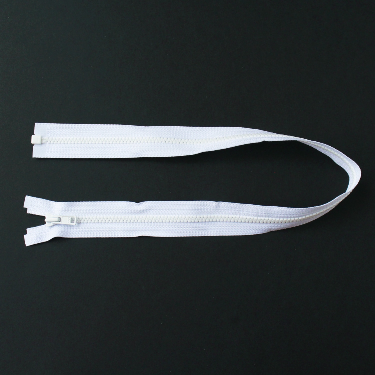 日本紐釦貿易 Y.K.K ビスロンオープンファスナー 50cm 同色3本入 col.501 白 3VS50-501 （ご注文単位1束）【直送品】