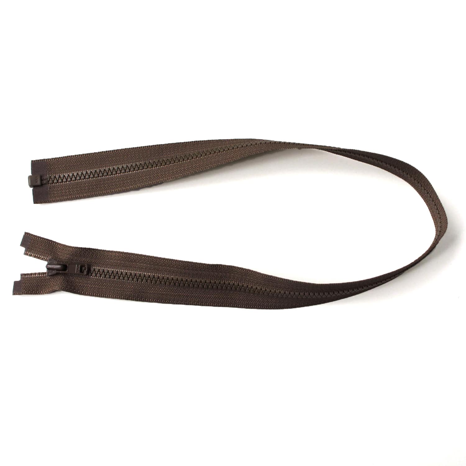 日本紐釦貿易 Y.K.K ビスロンオープンファスナー 50cm 同色3本入 col.570 こげ茶 3VS50-570 (ご注文単位1束)【直送品】