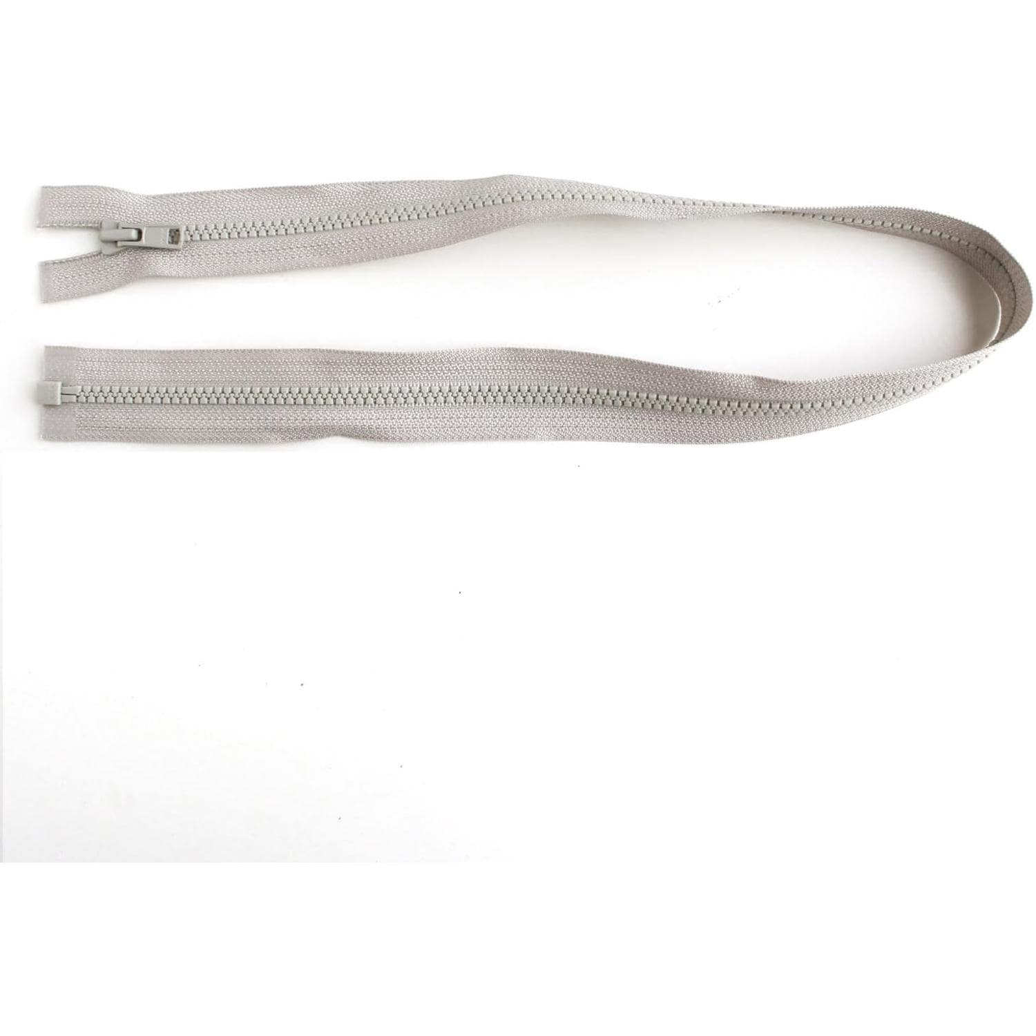 日本紐釦貿易 Y.K.K ビスロンオープンファスナー 60cm 同色3本入 col.576 グレー 4VS60-576 (ご注文単位1束)【直送品】