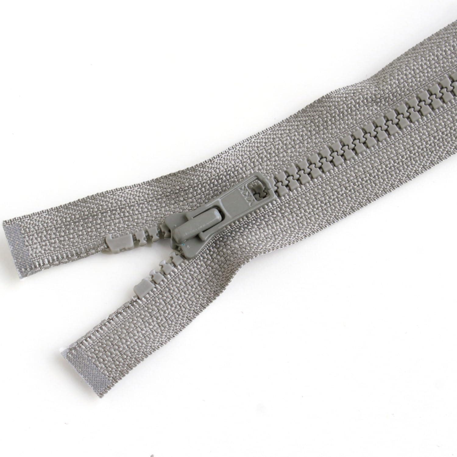 日本紐釦貿易 Y.K.K ビスロンオープンファスナー 60cm 同色3本入 col.577 濃グレー 4VS60-577 (ご注文単位1束)【直送品】