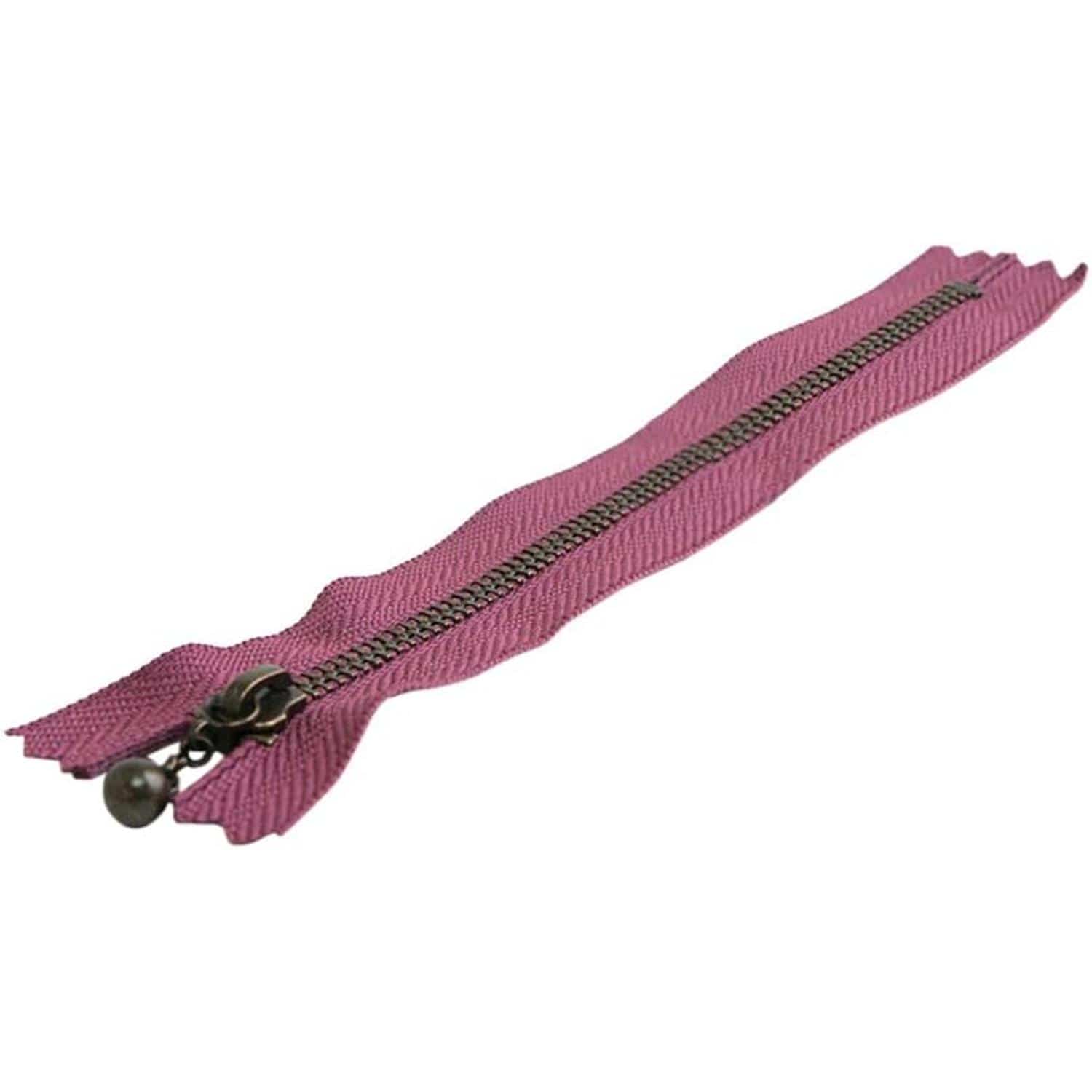 日本紐釦貿易 Y.K.K 玉付ファスナー 20cm 10本入 ロイヤルパープル 3GKB20-285 （ご注文単位1束）【直送品】