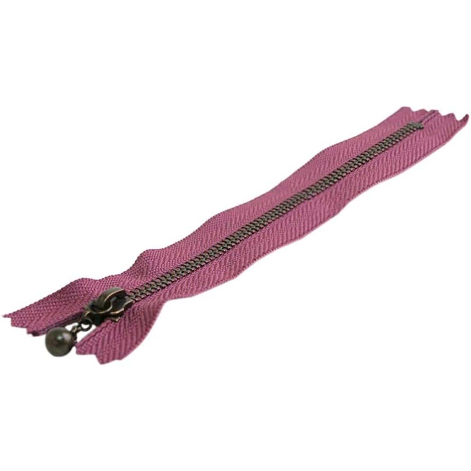 日本紐釦貿易 Y.K.K 玉付ファスナー 25cm 10本入 ロイヤルパープル 3GKB25-285 （ご注文単位1束）【直送品】