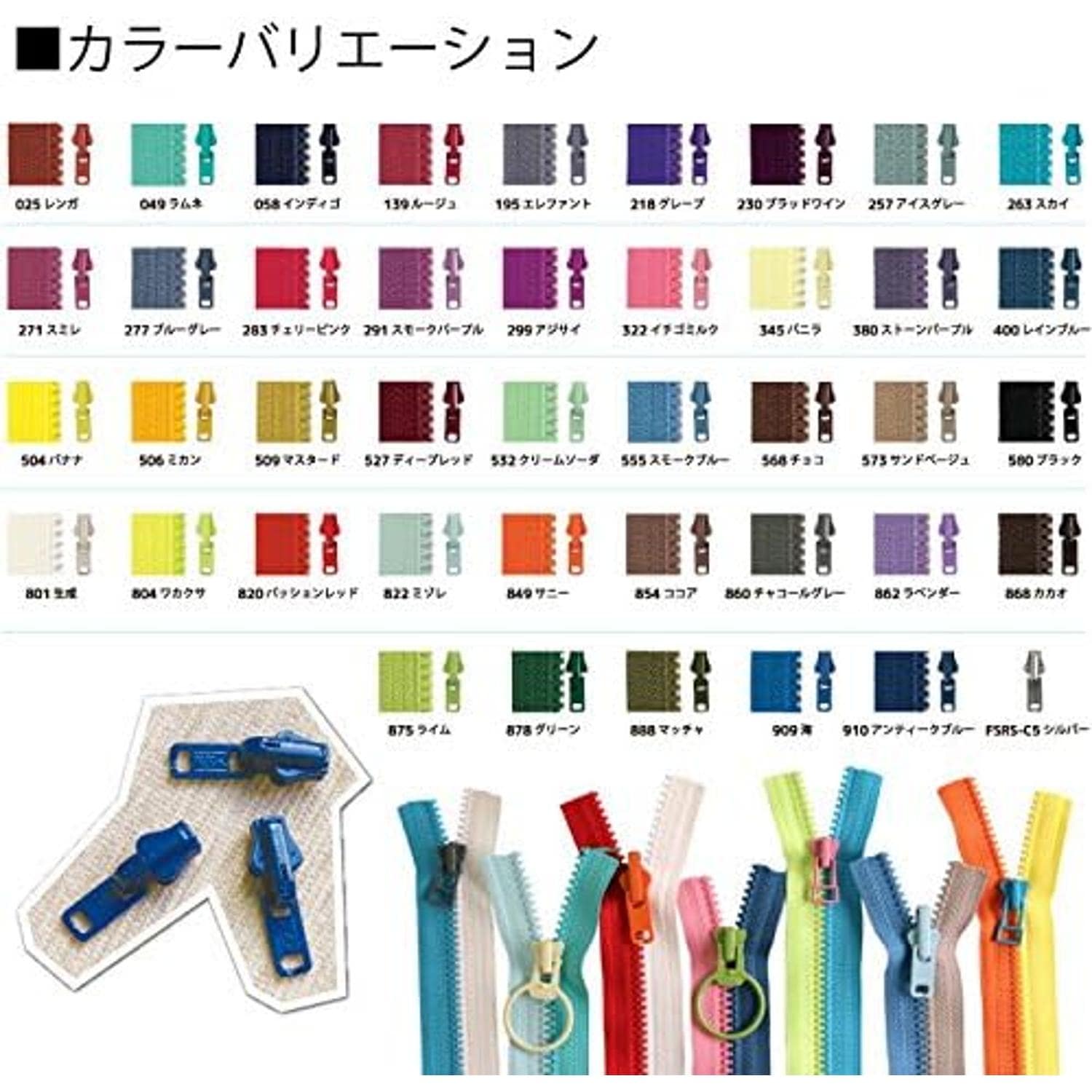 日本紐釦貿易 Y.K.K フリースタイルコンビファスナー 1.2m巻 黄×ブラック FS3VS-XG480 (ご注文単位1束)【直送品】