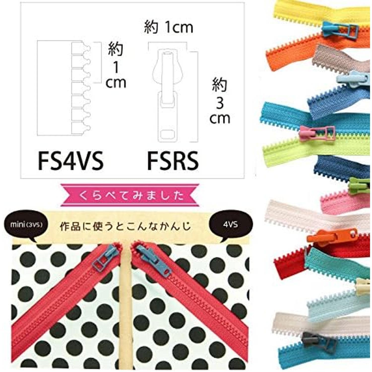日本紐釦貿易 Y.K.K フリースタイルコンビファスナー 1.2m巻 黄×ブラック FS3VS-XG480 (ご注文単位1束)【直送品】