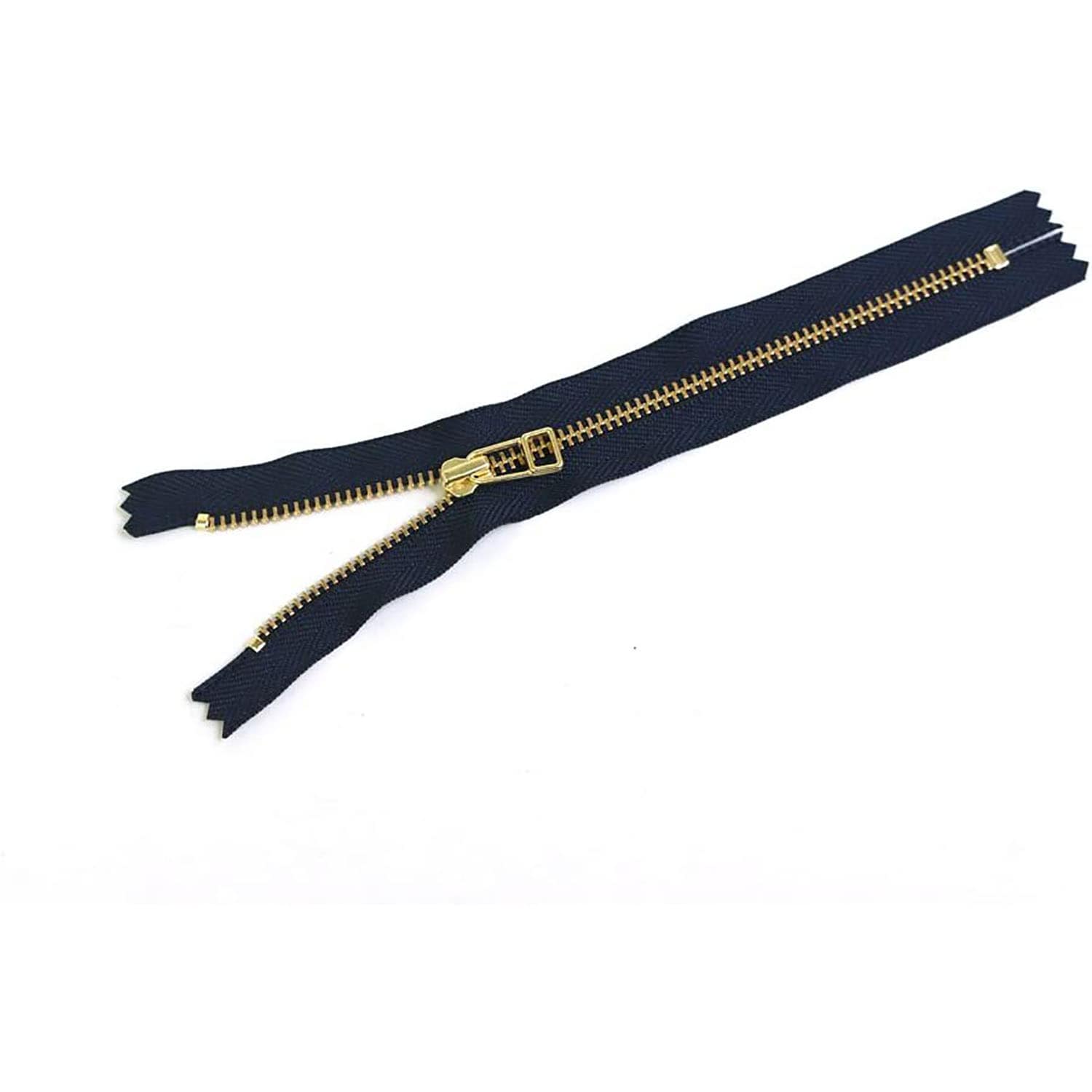 日本紐釦貿易 Y.K.K 金属ファスナー 20cm 5本 紺 4LFG20-560 （ご注文単位1束）【直送品】