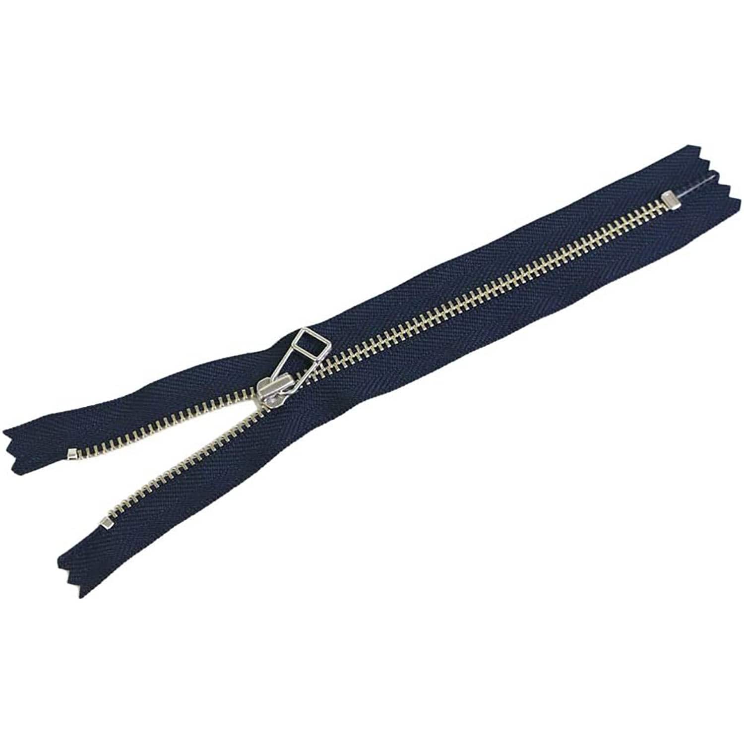 日本紐釦貿易 Y.K.K 金属ファスナー 30cm 5本 紺 4LFN30-560 （ご注文単位1束）【直送品】