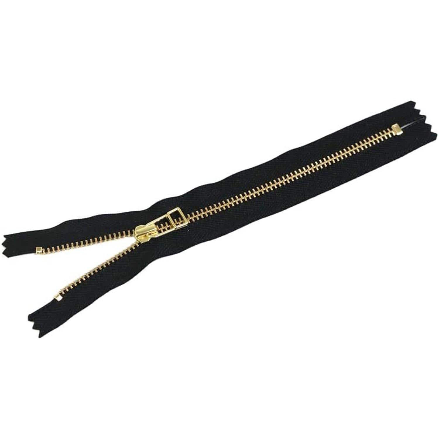 日本紐釦貿易 Y.K.K 金属ファスナー 30cm 5本 黒 4LFG30-580 （ご注文単位1束）【直送品】