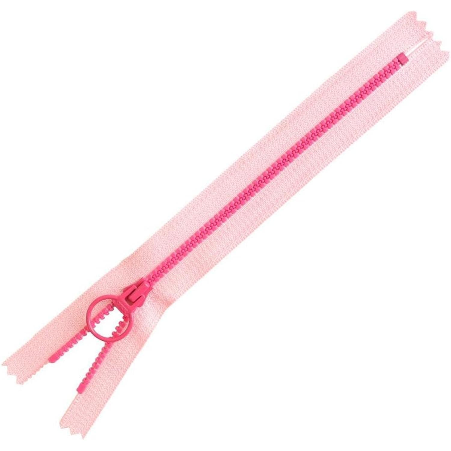 日本紐釦貿易 Y.K.K コンビファスナー 5本入 20cm ピンク×コーラルピンク 3VSC20-XH717 （ご注文単位1束）【直送品】