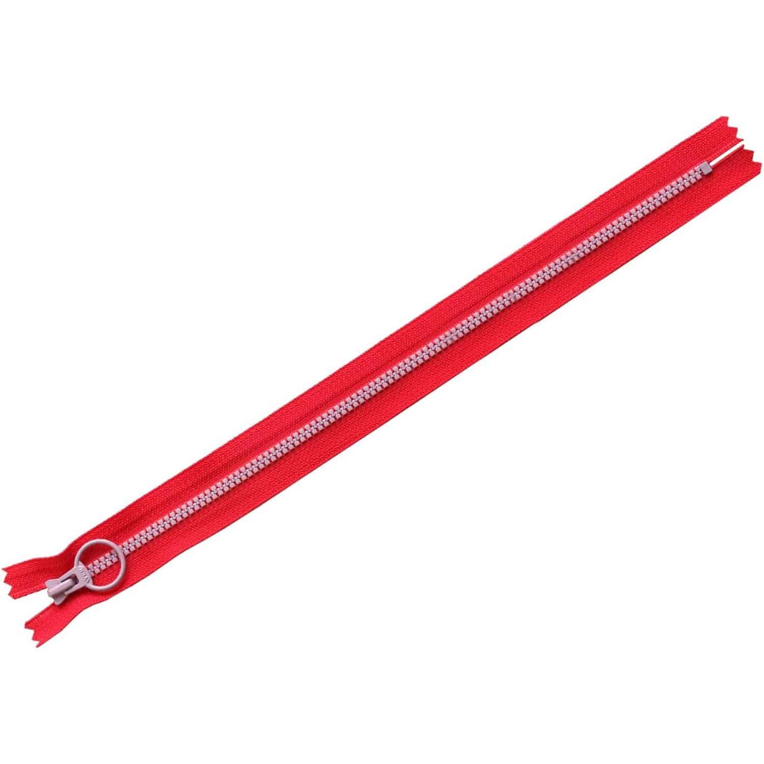 日本紐釦貿易 Y.K.K コンビファスナー レッド×パープル 30cm 5本入 3VSC30-293 (ご注文単位1束)【直送品】