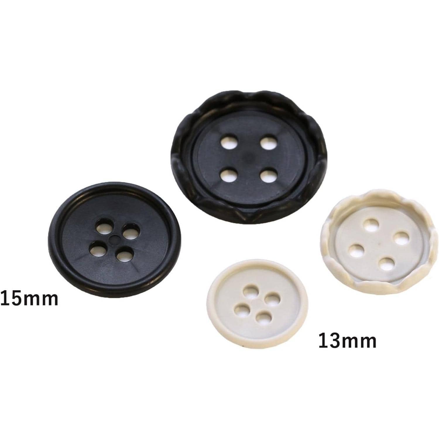 日本紐釦貿易 Y.K.K ボナップ ベージュ φ15mm 4組 BNP15-BE (ご注文単位1束)【直送品】