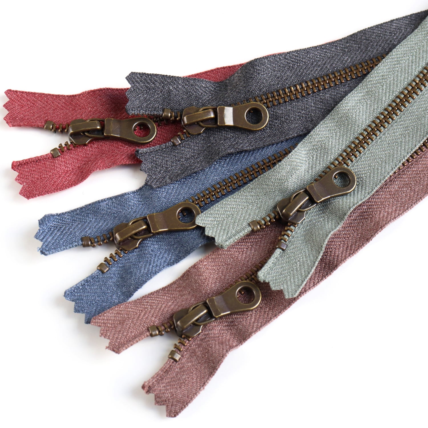 日本紐釦貿易 Y.K.K マーブルファスナー 20cm AG 5色セット 5MBAG20-5MIX (ご注文単位1束)【直送品】