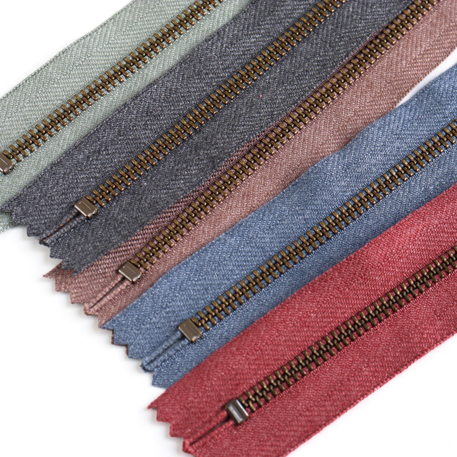 日本紐釦貿易 Y.K.K マーブルファスナー 20cm AG 5色セット 5MBAG20-5MIX (ご注文単位1束)【直送品】