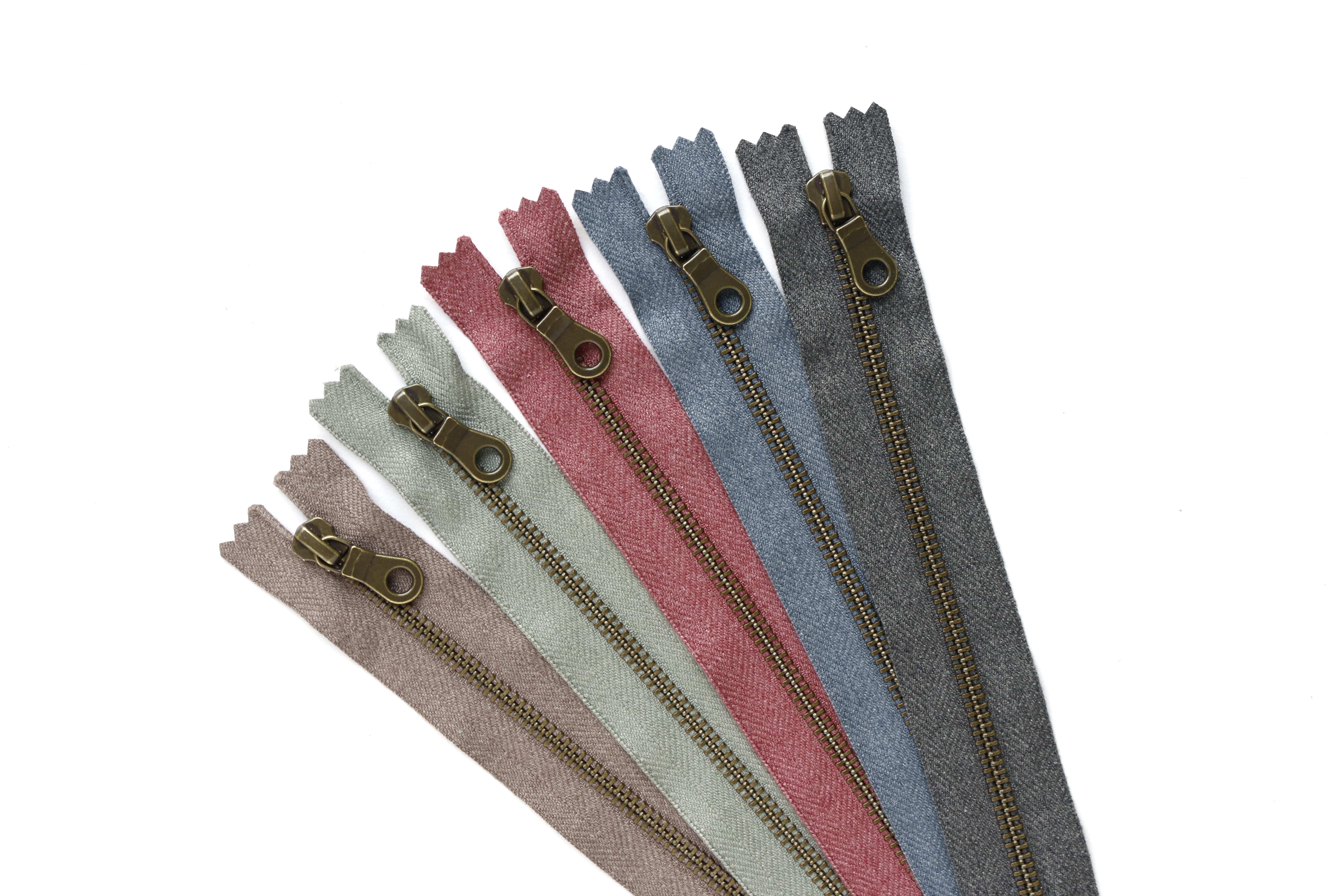 日本紐釦貿易 Y.K.K マーブルファスナー 20cm AG 5色セット 5MBAG20-5MIX (ご注文単位1束)【直送品】