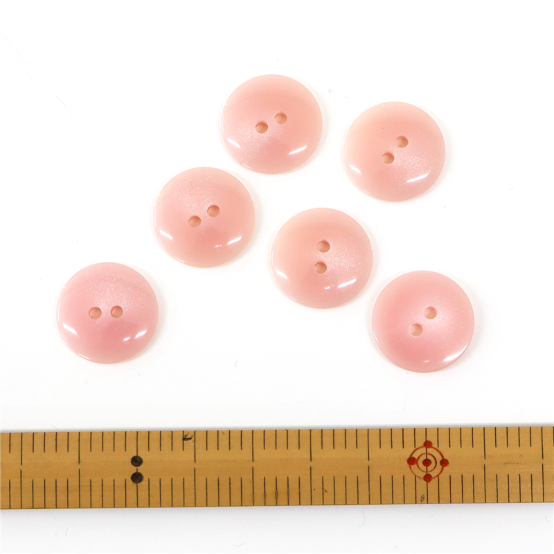 日本紐釦貿易(Nippon Chuko) サマーカジュアルボタン 18mm 6個 モカ茶 153-18-46 1枚(ご注文単位1枚)【直送品】