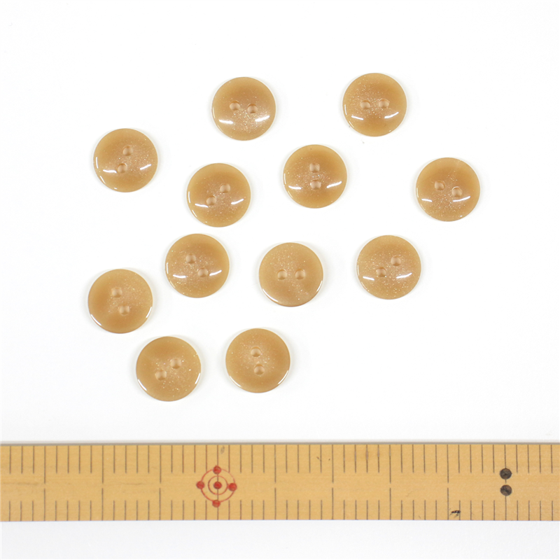 日本紐釦貿易(Nippon Chuko) サマーカジュアルボタン 18mm 6個 こげ茶 153-18-48 1枚(ご注文単位1枚)【直送品】